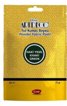 Artdeco Toz Kumaş Boyası Haki Yeşil 13 G