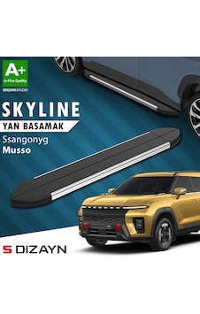 S-dizayn Ssangyong Musso Elektrikli Skyline Krom Yan Basamak 223 Cm 2025 Üzeri A+ Kalite
