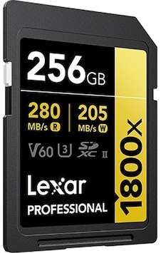 Lexar Professional 1800X SDXC LSD1800256G-BNNNG 256 GB C10 V30 U3 Hafıza Kartı Lexar Professional 1800X SDXC LSD1800256G-BNNNG 256 GB C10 V30 U3 Hafıza Kartı