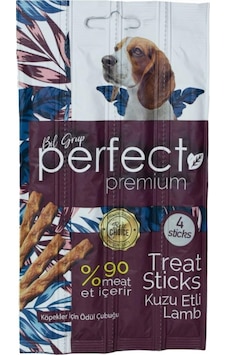 Perfect 4'lü Kuzu Etli Köpek Ödül Çubuğu 20 G