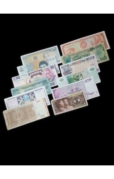 12 Adet Koleksiyon Yabancı Kağıt Para Başlangıç Seti 12 Adet Koleksiyon Yabancı Kağıt Para Başlangıç Seti