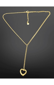 Gold Renk Şık Y-chain Lariat Model 316l Çelik Kolye - Kalp Detaylı Modern Tasarım Gold Gold Renk Şık Y-chain Lariat Model 316l Çelik Kolye - Kalp Detaylı Modern Tasarım Gold