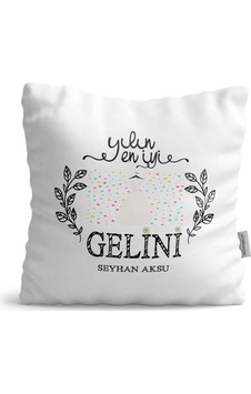 Kişiye Özel Yılın En Iyi Gelini Saten Yastık