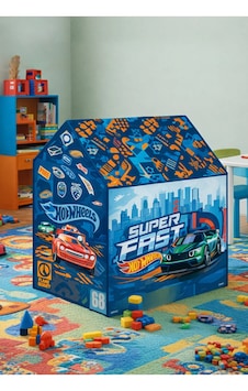 Hot Wheels Lisanslı Oyun Çadırı Mavi