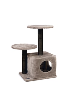 Karlıe - 163 - Katlı Kedi Evi Ve Tırmala Tahtası - Csmo-tex - Gri 45x35x70 Karlıe - 163 - Katlı Kedi Evi Ve Tırmala Tahtası - Csmo-tex - Gri 45x35x70