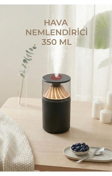 350 Ml Led Işıklı Hava Nemlendirici & Modern Oda Kokusu Difüzörü Şeffaf 350 Ml Led Işıklı Hava Nemlendirici & Modern Oda Kokusu Difüzörü Şeffaf