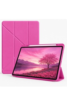 A11 11inç X230 İle Uyumlu Kılıf Kalem Bölmeli Trifolding Case X235 X236b Koyu Pembe Sku: Zeusb0h8dmm688 Arka Kapak