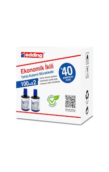 Edding Legamaster Tahta Kalemi Mürekkebi 100 ML 2'li Paket Mavi Edding Legamaster Tahta Kalemi Mürekkebi 100 ML 2'li Paket Mavi