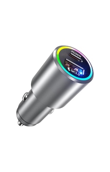 53w Type-c Usb Hızlı Şarj Pd Fast Rgb Araç Şarj Kiti Iron Zinc Araç İçi Şarj Aleti Çakmaklık