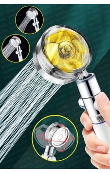 Jenerik Duş Başlığı Turbo Pervaneli Serinletici Tasarım Çok Renkli Jenerik Duş Başlığı Turbo Pervaneli Serinletici Tasarım Çok Renkli