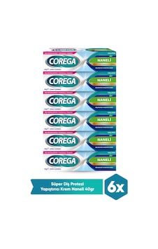 Corega Süper Protez Yapıştırıcı Krem 6 x 40 G