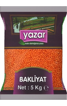 Yazar Kırmızı Mercimek 5 KG Yazar Kırmızı Mercimek 5 KG