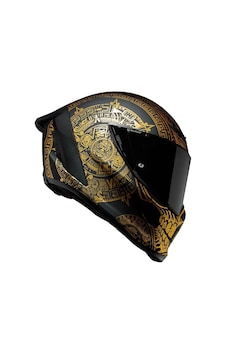 Ruroc Eox Mictlan Kapalı Kask Siyah - Gold Ruroc Eox Mictlan Kapalı Kask Siyah - Gold