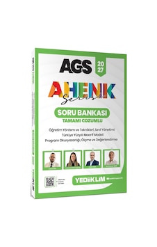 Yediiklim 2027 Ags Ahenk Serisi Öyt Sınıf Yönetimi Tymm Program Okuryazarlığı Ölçme Ve Değerlendirme Tamamı Çözümlü Soru Bankası Yediiklim 2027 Ags Ahenk Serisi Öyt Sınıf Yönetimi Tymm Program Okuryazarlığı Ölçme Ve Değerlendirme Tamamı Çözümlü Soru Bankası