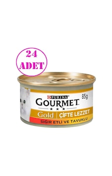 Gourmet Gold Sığır Etli ve Tavuklu Yetişkin Kedi Konservesi 24 x 85 G Gourmet Gold Sığır Etli ve Tavuklu Yetişkin Kedi Konservesi 24 x 85 G