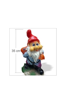 Iç Dış Mekan 35Cm Yedi 7 Cüceler Şirin Baba Bahçe Heykeli Biblosu