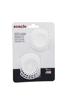 Burçin 2 Parça Plastik Küvet Lavabo Süzgeci- 24'li Paket Diğer Burçin 2 Parça Plastik Küvet Lavabo Süzgeci- 24'li Paket Diğer