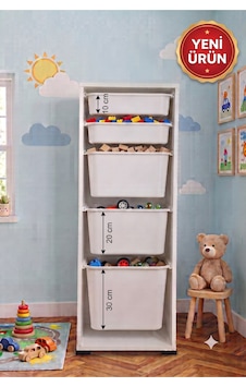 1 Adet Ultra Büyük 2 Adet Büyük 2 Adet Orta Boy Çekmeceli 123 Cm Beyaz Çocuk Odası Oyuncak Dolabı Ve Çok Amaçlı Saklama Ünitesi - Depolayıcı Düzenleyici Organizer 1 Adet Ultra Büyük 2 Adet Büyük 2 Adet Orta Boy Çekmeceli 123 Cm Beyaz Çocuk Odası Oyuncak Dolabı Ve Çok Amaçlı Saklama Ünitesi - Depolayıcı Düzenleyici Organizer