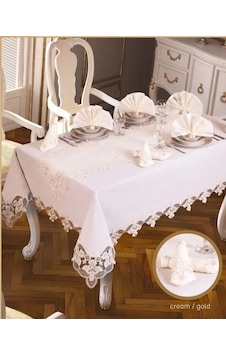 Krem-gold Karanfil Gardenya Keten 26 Parça 12 Kişilik Premium Yemek Masa Seti Krem-gold Karanfil Gardenya Keten 26 Parça 12 Kişilik Premium Yemek Masa Seti