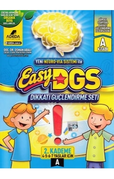 Easy Dikkati Güçlendirme Seti 4-7 Yaş A-2.Kademe - Osman Abalı - Adeda Easy Dikkati Güçlendirme Seti 4-7 Yaş A-2.Kademe - Osman Abalı - Adeda