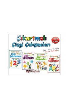 Ema Yayınları Çıkartmalı Çizgi Çalışmaları 4 Kitap Ema Yayınları Çıkartmalı Çizgi Çalışmaları 4 Kitap