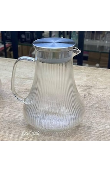 Acar Seramik Metal Kapaklı Cam Sürahi 1800 Ml