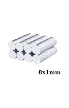 8x1mm Neodyum Güçlü Mıknatıs - Neodim Magnet 8x1mm Neodyum Güçlü Mıknatıs - Neodim Magnet