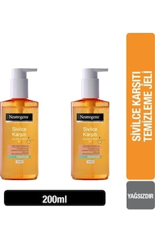 Neutrogena Sivilce Karşıtı Yüz Temizleme Jeli 2 x 200 ML Neutrogena Sivilce Karşıtı Yüz Temizleme Jeli 2 x 200 ML