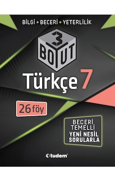 Tudem 7. Sınıf Türkçe 3 Boyut Tudem 7. Sınıf Türkçe 3 Boyut