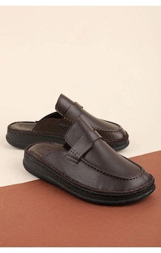 Gondol Hakiki Deri Unisex Sabo Terlik Anatomik Yumuşak Tabanlı Hkm.41 Kahverengi Gondol Hakiki Deri Unisex Sabo Terlik Anatomik Yumuşak Tabanlı Hkm.41 Kahverengi
