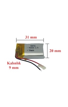Sertec 902030 500 mAh 3.7 V Lityum Polimer Pil Sertec 902030 500 mAh 3.7 V Lityum Polimer Pil