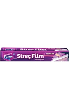 Parex Streç Film 100 Metre Kesme Bıçağı Şeffaf Parex Streç Film 100 Metre Kesme Bıçağı Şeffaf