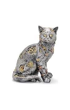 Steampunk Polyester Kedi Figürü Alk2454 1 Steampunk Polyester Kedi Figürü Alk2454 1