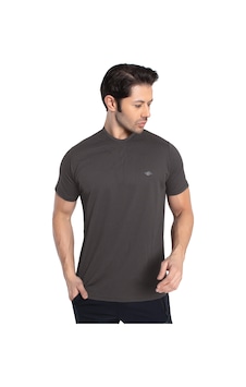 Crozwise 7134-06 Waffle Bisiklet Yaka Erkek Petek Dokuma T-Shirt