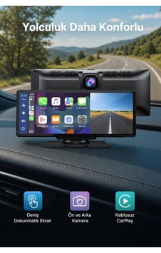 4k Ultra Araç İçi Ekran, Ön Ve Arka Kameralı, Kablosuz Carplay Ve Android Auto 4k Ultra Araç İçi Ekran, Ön Ve Arka Kameralı, Kablosuz Carplay Ve Android Auto