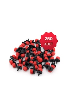 Damlama Sulama Debi Ayarlı Meme Kırmızı Damlatıcı 250 Adet Damlama Sulama Debi Ayarlı Meme Kırmızı Damlatıcı 250 Adet