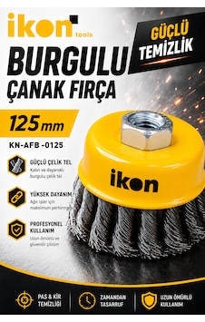 Burgulu Çanak Fırça 125 Mm Taşlama Uyumlu Çelik Tel Fırça Pas Kir Boya Temizleme Fırçası Burgulu Çanak Fırça 125 Mm Taşlama Uyumlu Çelik Tel Fırça Pas Kir Boya Temizleme Fırçası