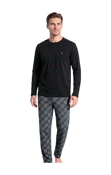 Pierre Cardin 6149 Erkek Uzun Kollu Bisiklet Yaka Pijama Takımı -siyah Pierre Cardin 6149 Erkek Uzun Kollu Bisiklet Yaka Pijama Takımı -siyah