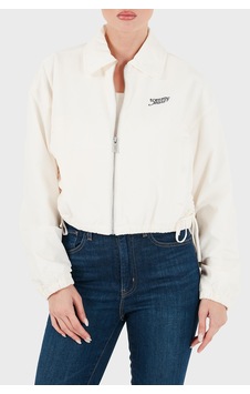 Tommy Jeans Dokulu Fermuarlı Crop Mont Kadın Mont Dw0dw22912 Ybh Beyaz Tommy Jeans Dokulu Fermuarlı Crop Mont Kadın Mont Dw0dw22912 Ybh Beyaz