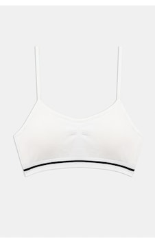 Penti Kız Çocuk White Seamless Pedli Beyaz Crop Üst