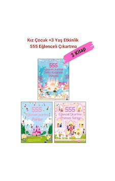 555 Eğlenceli Çıkartma Set- 1.prenses Sarayı 2.periler 3.deniz Kızlarının Dünyası, +3 Yaş Kız Çocuk 555 Eğlenceli Çıkartma Set- 1.prenses Sarayı 2.periler 3.deniz Kızlarının Dünyası, +3 Yaş Kız Çocuk