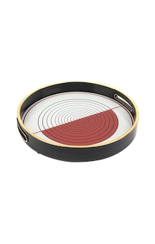 Mikasa Moor Kırmızı Çizgili Tepsi 30 Cm Mikasa Moor Kırmızı Çizgili Tepsi 30 Cm