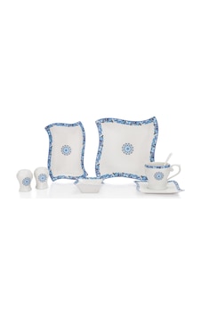 Schafer Twist Kahvaltı Takımı-32 Parça-mavi Schafer Twist Kahvaltı Takımı-32 Parça-mavi
