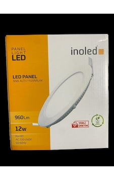 Inoled 12w Yuvarlak Sıva Altı Led Panel 6500k