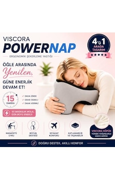 Viscora Powernap Ergonomik Masaüstü Uyku Ve Kaylule Yastığı Öğle Arası Uyku Ve Şekerleme Yastığı Boyun, Kol Ve Yüz Destekli Konfor Viscora Powernap Ergonomik Masaüstü Uyku Ve Kaylule Yastığı Öğle Arası Uyku Ve Şekerleme Yastığı Boyun, Kol Ve Yüz Destekli Konfor