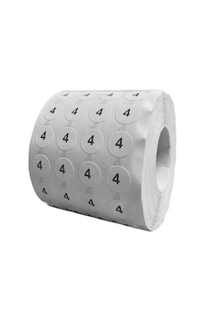 4no Yapışkanlı Sticker Etiket Beden Etiketi 5000 Adet 1 Rulo 4no Yapışkanlı Sticker Etiket Beden Etiketi 5000 Adet 1 Rulo