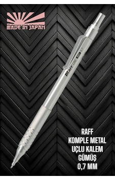 Raff Metal Gövde 0.7 Mm Gümüş Renk Uçlu Kalem Metal Versatil Kalem Çok Renkli Raff Metal Gövde 0.7 Mm Gümüş Renk Uçlu Kalem Metal Versatil Kalem Çok Renkli