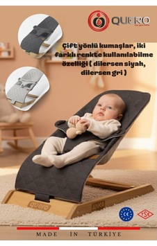 Quero Anka Çift Sallanır Ana Kucağı - Antrasit/gri