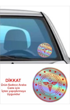 Hologramlı Sağlık Bakanlığı Logo Sticker , Hologramlı Janjanlı 01648 10X10 Cm Hologramlı Sağlık Bakanlığı Logo Sticker , Hologramlı Janjanlı 01648 10X10 Cm
