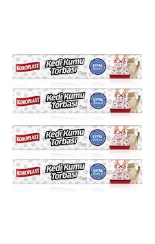 Koroplast Extra Güçlü Kedi Kumu Torbası 82x50 Cm 7 Li X 4 Paket Koroplast Extra Güçlü Kedi Kumu Torbası 82x50 Cm 7 Li X 4 Paket